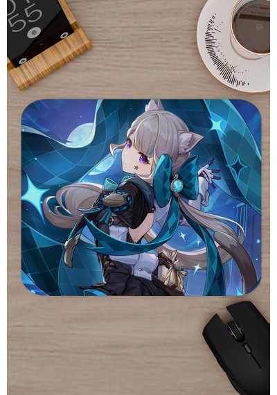 Lynette Genshin Impact Anime Oyuncu V4 - 22x18 Gaming Mouse Pad Fare Altlığı