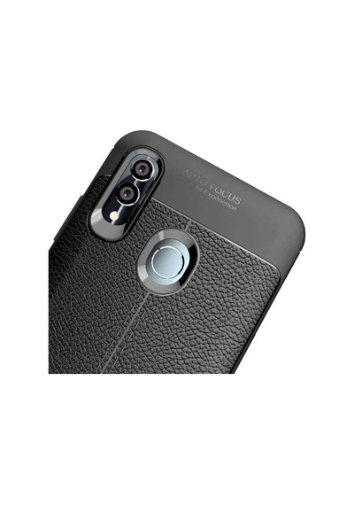 Huawei P Smart 2019 Kilif Deri Tarzi Niss Silikon Case 357682755