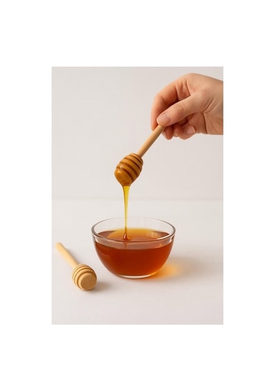 Ahşap Bal Kaşığı Seti 2 Li 16,5 Cm