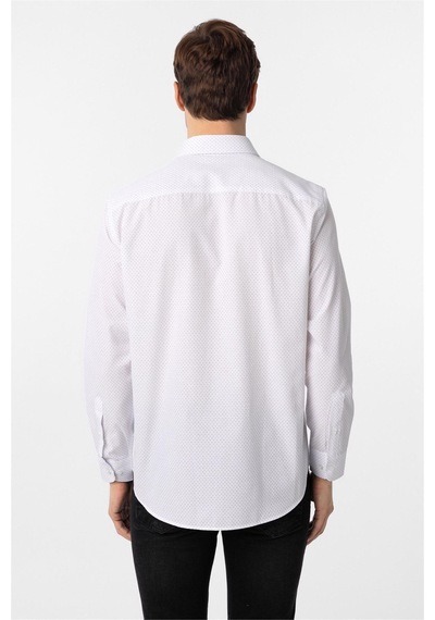 Süvari Siyah Slim Fit Düz Klasik Yaka Gömlek-34089 Siyah