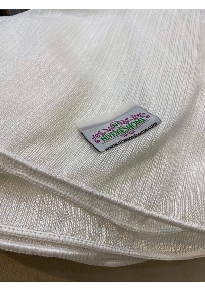 Beyaz Pırlanta Tül Perde 1/3 Sık Pile 260 X 300 Cok Renkli