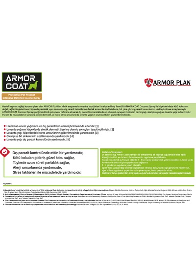Armor Coat Köpek Bakım Spreyi Hindistan Cevizi Kokulu 75 Ml