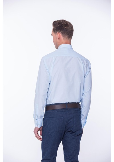 Klasik Uzun Kol Terry Cotton Hediye Kutulu Erkek Gömlek Fs-001367 - Açık Mavi-1463 Açik Mavi