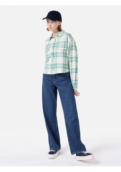 Colin's Colins Regular Fit Yeşil Kadın Uzun Kol Gömlek Cl1067160 Elma Yeşili