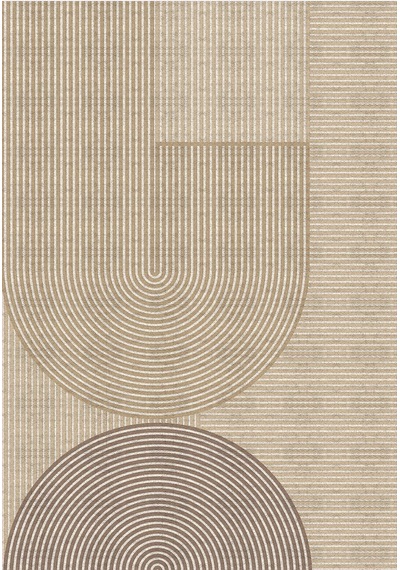 Eliana Home Dijital Baskı 2'li Banyo Paspas Takımı Lna5-fnl345 100x60 Ve 60x50 Cm Bej