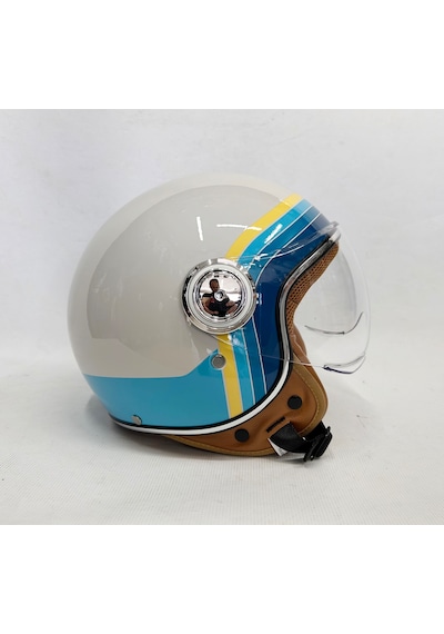 Nero Tk-06 Şefaf Vizörlü Yarım Açık Kask Parlak M1