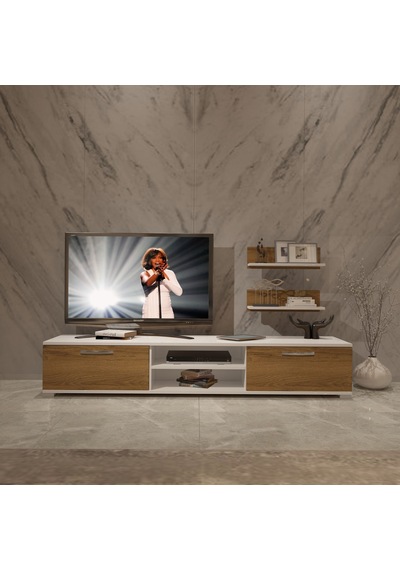 Decoraktiv Eko 4 Mdf Dvd Tv Ünitesi Tv Sehpası Beyaz - Pera