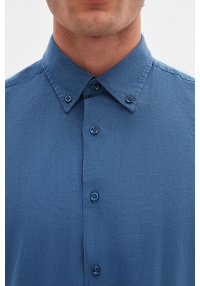 D'S Damat Ds Damat Comfort İndigo Düğmeli Yaka Rahat Kesim Keten Görünümlü %100 Pamuk Gömlek 2hc02ort64265 İndigo D'S Damat Ds Damat Comfort İndigo Düğmeli Yaka Rahat Kesim Keten Görünümlü %100 Pamuk Gömlek 2hc02ort64265 İndigo