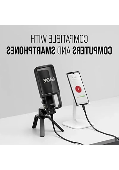 Usb-c Bağlantılı Stüdyo Kalitesinde Kondansatör Mikrofon Açık Bej