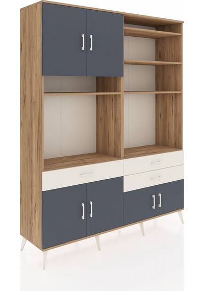 Hyperion Gardrop 10 Raflı 3 Çekmeceli 8 Kapaklı 176x44x221 Çam-antrasit/aytaşı Antrasit/aytaşı Hyperion Gardrop 10 Raflı 3 Çekmeceli 8 Kapaklı 176x44x221 Çam-antrasit/aytaşı Antrasit/aytaşı