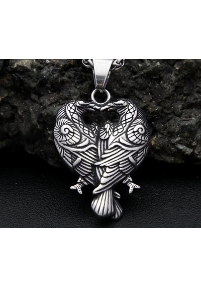 Viking Mitoloji Hafıza Ve Zeka Simgesi Raven Kuzgun Kolye Gümüş Viking Mitoloji Hafıza Ve Zeka Simgesi Raven Kuzgun Kolye Gümüş