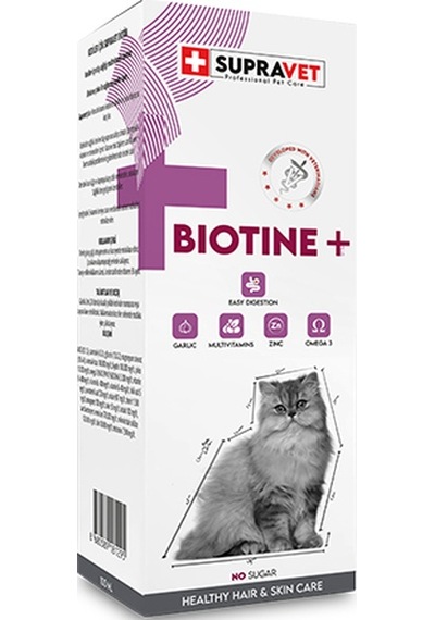 Supravet Biotine Extra Kedi Deri Ve Tüy Sağlığı Damlası 100 Ml