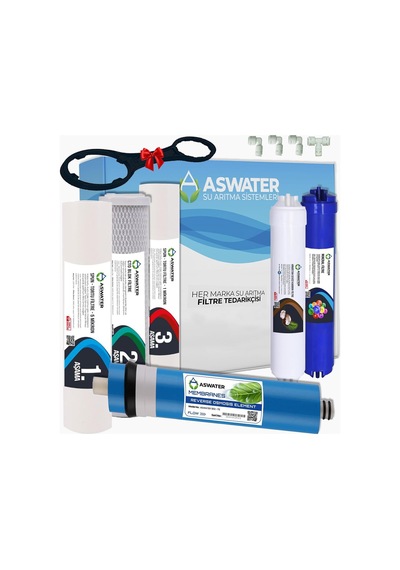 Açık Kasa Su Arıtma Cihazı Aw 6'lı Aşamalı Filtresi Seti Mineral Standart