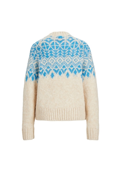 Jack&jones Jjxx Oversize Yuvarlak Yaka Kadın Kazak - Minimalist Tarz Kemik - Mavi Jack&jones Jjxx Oversize Yuvarlak Yaka Kadın Kazak - Minimalist Tarz Kemik - Mavi