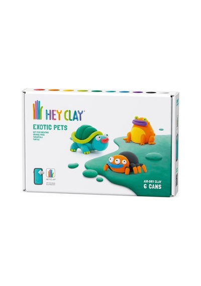 Hey Clay Yaratıcı Kil Seti - Tarantula, Turtle, Orange Frog