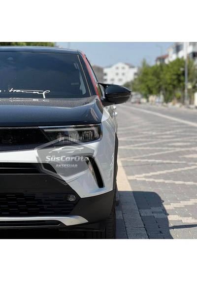 Opel Mokka 2021 Sonrası Uyumlu Batman Yarasa Ayna Kapağı Piano Black Abs Plastik Sağ Sol Takım 00 Şüscaroto Aksesuar