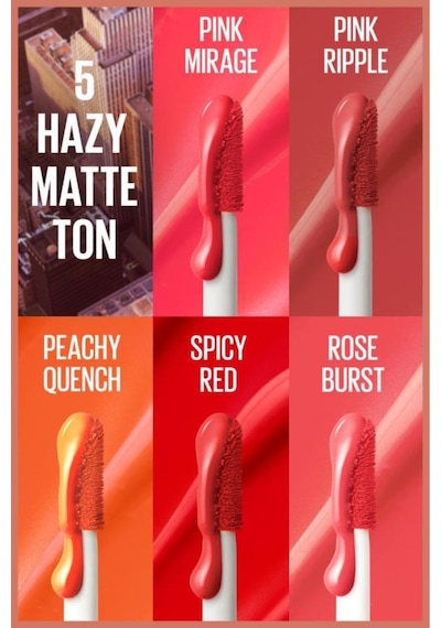 Maybelline New York Sunkisser Hazy Matte Likit Allık - 38 Pink Ripple