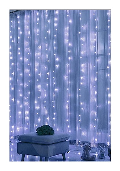 3x3 Metre Kumandalı Led Perde Işık Beyaz Usb 8 Modlu Dekoratif Aydınlatma
