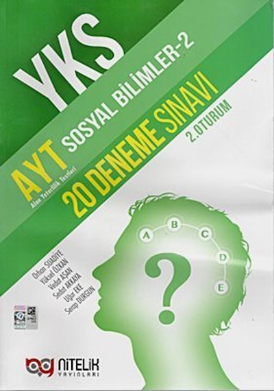 AYT Sosyal Bilimler - 2 20 Deneme Sınavı - Orhan Suadiye - Nitelik Yayınları