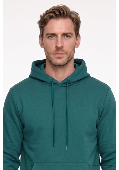 AC&Co / Altınyıldız Classics Erkek Koyu Yeşil Standart Fit Normal Kesim Kapüşonlu Kanguru Cepli Pamuklu Sweatshirt Koyu Yeşil AC&Co / Altınyıldız Classics Erkek Koyu Yeşil Standart Fit Normal Kesim Kapüşonlu Kanguru Cepli Pamuklu Sweatshirt Koyu Yeşil