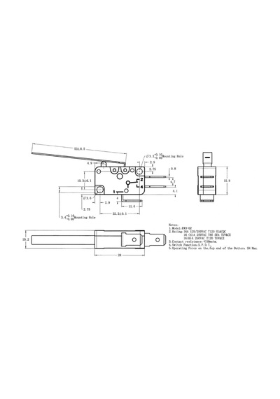 Ic-173 Micro Switch Uzun Palet 16a