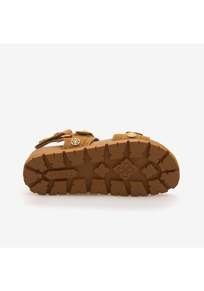 Guess Kadın Sandalet Flpfloesu03 Kahverengi