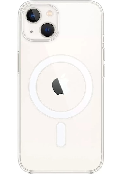 İthalat Apple iPhone Uyumlu  15 Kılıf Magneticsafe Şeffaf Silikon - Şeffaf Beyaz