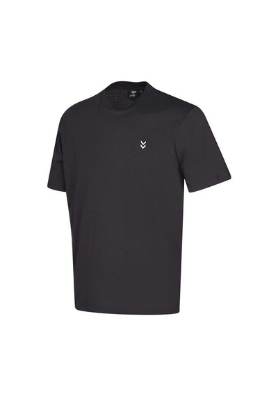 Hummel T-pulse Co Regular Erkek Siyah Yuvarlak Yaka Tişört Siyah