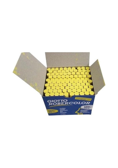 Robercolor Tebeşir Yuvarlak Tozsuz 100 Lü Sarı 539601
