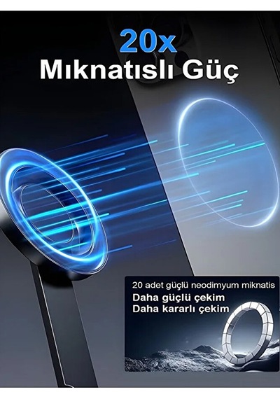 Magsafe Uyumlu 360 Boyun Askılı Telefon Tutucu / Gezi Video Çeki