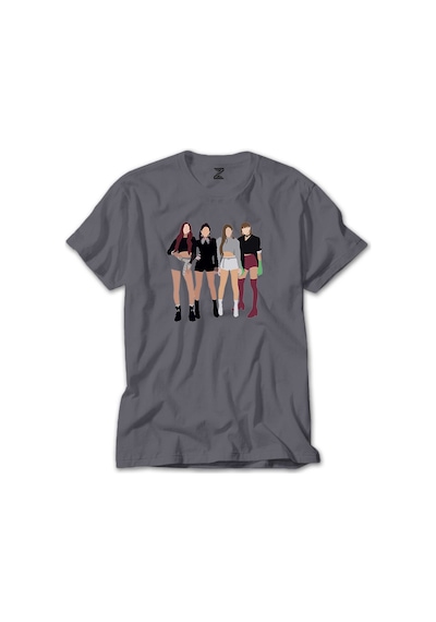 Blackpink Digital Gri Tişört