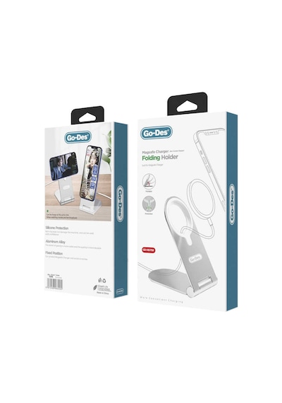 Go Des GD-HD768 Magsafe Şarj Standı - ZORE-262687 Gri