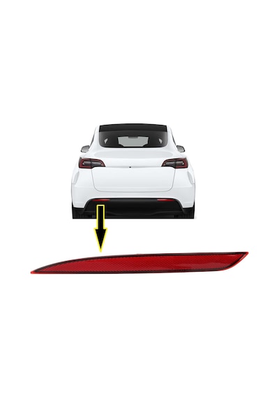 Tampon Reflektörü Arka Sol Tesla Model Y 2020/- İthal