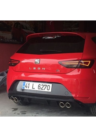 Leon Çift Çıkış Egzoz Ucu İkili Egzoz