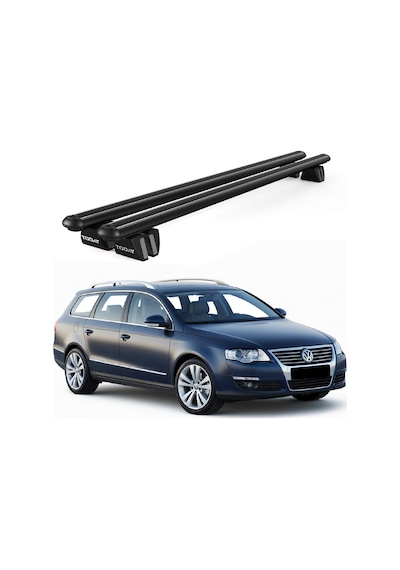 Pençe Volkswagen Passat B6 Sw 2005-2010 Uyumlu Siyah Ara Atkı Port Bagaj Tavan Barı