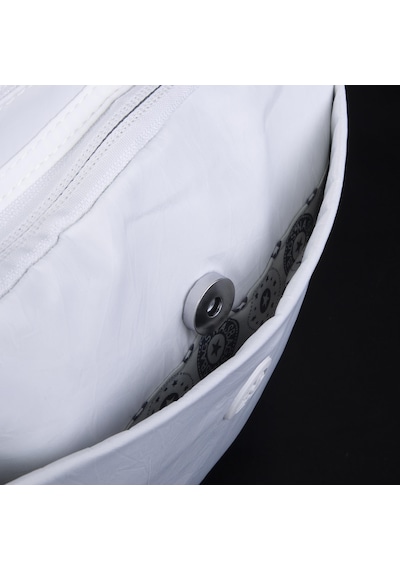 Nas Bag Unisex Büyük Boy Çok Gözlü Su Geçirmez Sırt Çantası Beyaz