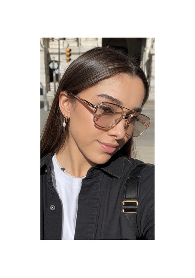 Rose Çerçeve Pembe Cam Kadın Güneş Gözlüğü Ae0039c5c Pembe