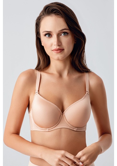Newbra Kadın Desteksiz B Cup Sütyen - Mercan