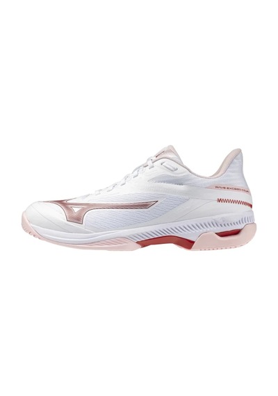 Mizuno Wave Exceed Court Ac Kadın Tenis Ayakkabısı Beyaz / Kırmızı Çok Renkli