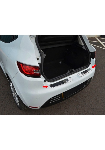 S-Dizayn  Renault Clio 4 Hb Krom Arka Tampon Eşiği 2012 Üzeri