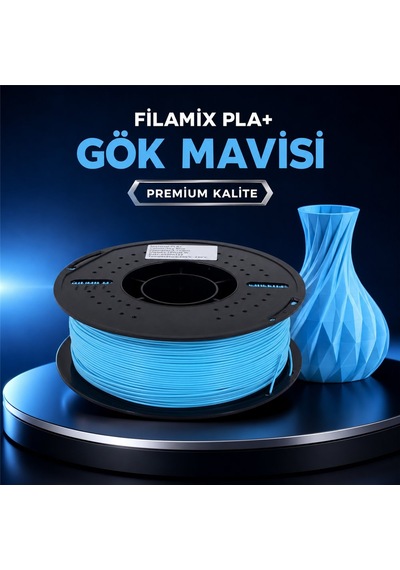 Filamix Pla+ Gök Mavisi Filament 1,75 Mm 1 Kg Plastik Makara