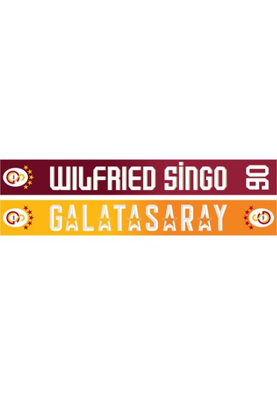 Gsstore Galatasaray Wilfried Singo Welcome Şal Atkı U251577 Sarı - Kırmızı