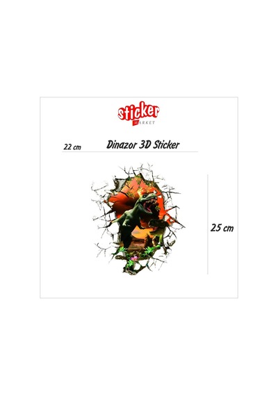 3D Dinazor Sticker