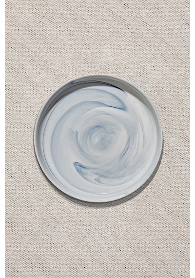 Pasabahce Marble Porselen Pasta Tabağı Mavi - 1 Adet