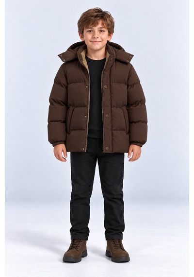 Ahengim Erkek Çocuk Kışlık Kapüşonlu Mont İçi Peluş Astarlı Fermuarlı Cepli Ak4316 Kahverengi Ahengim Erkek Çocuk Kışlık Kapüşonlu Mont İçi Peluş Astarlı Fermuarlı Cepli Ak4316 Kahverengi