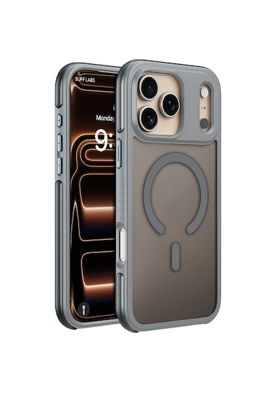 Buff Apple iPhone Uyumlu 18 Pro Max/17 Pro Max Magsafe Air Bumper Kılıf Gray Gri