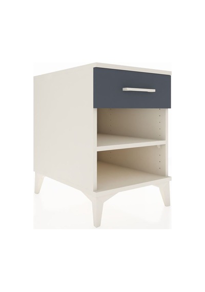 Kronos Komodin Tek Raflı Tek Çekmeceli 44x59x64 Aytaşı-antrasit Aytaşı