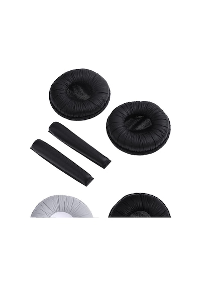 Sennheiser Px100 Px200 Uyumlu Kulaklık Yastığı Pedi Süngeri Seti Siyah