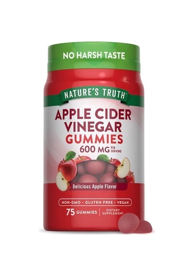 Apple Cıder Vınegar 600 Mg 75 Gummies - Delicious Apple Flavor