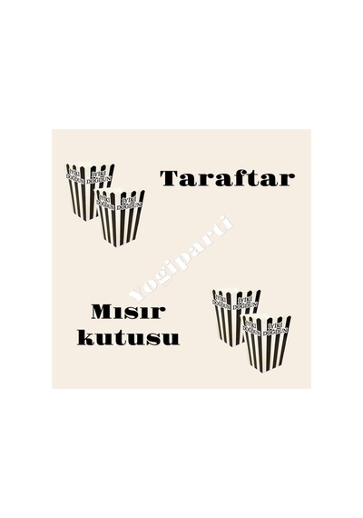 Bjk Uyumlu Taraftar Mısır Kutusu 8 Li Diğer Parti Malzemeleri Renkli Tüm Yaşlar